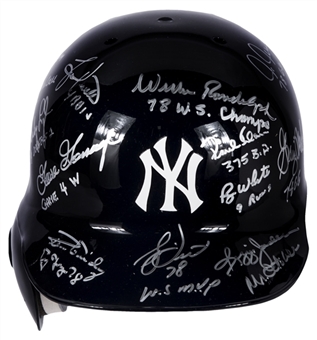 1978 New York Yankees Multi Signed Batting Helmet With 15 Signatures Including Jackson, Gossage & Dent (MLB Authenticated & Steiner)